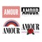 Amour slogan modern Fashion Slogan for T-shirt graphic vector Print