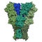 AMPA receptor ionotropic glutamate receptor. Structure of the rat AMPAR composed of tetrameric GluA2, with auxiliary subunit