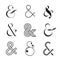 Ampersand collection, black and white