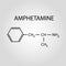 Amphetamine atomic stucture