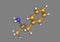 Amphetamine molecular model