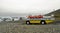 Amphibious boat at Jokulsarlon Glacier Lagoon in Iceland