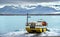 Amphibious vehicle in Jokulsarlon glacier lagoon - Iceland