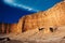 Amphitheater in the Atacama desert close to San Pedro de Atacama Chile at Valle de la Luna