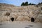 Amphitheater in Beit Guvrin and Maresha, ancient ruins, archaeological site in Israel