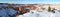 The Amphitheater with hoodoos at Bryce Canyon covered in snow, Utah