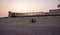 The amphitheater in Katara Cultural Village, Doha , Qatar panoramic view at sunset