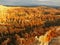Amphitheater, view from Inspiration point at sunrise, Bryce Canyon National Park