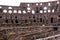 Amphitheatre of the Coliseum in Rome, Italy