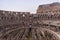 Amphitheatre of the Coliseum in Rome, Italy