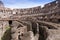 Amphitheatre of the Coliseum in Rome, Italy