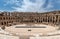Amphitheatre of El Jem in Tunisia. Amphitheatre is in the modern-day city of El Djem, Tunisia, formerly Thysdrus in the Roman