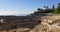 Amphitheatre tarragona and the mediterranean sea port road 4k spain