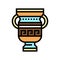 amphora ancient greece color icon vector illustration