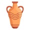 Amphora ancient icon, cartoon style