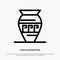 Amphora, Ancient Jar, Emojis, Jar, Greece Line Icon Vector