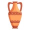 Amphora archeology icon, cartoon style
