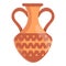 Amphora decorative icon, cartoon style