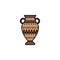 Amphora icon. Element of color ancient greece icon for mobile concept and web apps. Colored Amphora icon can be used for web and