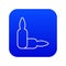 Ampoules icon blue vector