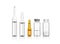 Ampoules and medical bottles set