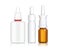 Ampoules and medical bottles set