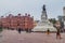 AMRITSAR, INDIA - JANUARY 26, 2017: Maharaja Ranjit Singh Statue in Amritsar, Punjab state, Ind