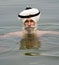 Amritsar - Sikh man bathing in sacred pool