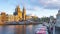 Amsterdam canal city and skyline in Amsterdam city, Netherlands