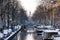 Amsterdam canal winter