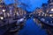 Amsterdam Europe old city centre street canal gracht night