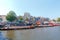 Amsterdam. Excursion boats on the canals.