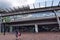 Amsterdam, Holland, August 2019. Amsterdam Bijlmer ArenA is the subway station of the football stadium. The large white writing