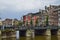 Amsterdam, Holland. August 2019. The bridges, decorated with brightly colored flowers, are a reference point for tourists to take