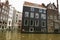 Amsterdam, Holland - traditional houses and canals in the city