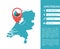 Amsterdam map infographic vector isolated illustration