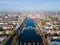 Amsterdam, The Netherlands, 7th November 2020 Aerial view of the Magere Brug Amsterdam And the river Amstel, City hall