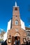 Amsterdam, Netherlands-April 30: Fasade of the English Reformed Church at Begijnhof tourists go sightseeing on April 30,2015.