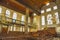 Amsterdam, Netherlands. August 2022. The interior of the Portuguese Synagogue in Amsterdam.