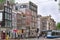 AMSTERDAM, NETHERLANDS - JUNE 25, 2017: View of the historical buildings on the Keizersgracht street.