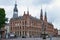 AMSTERDAM, NETHERLANDS - JUNE 25, 2017: View of the neo-gothic building of The Former Amsterdam Main Post Office.