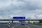 Amsterdam, the Netherlands, May 18, 2021. A plane taking off over the highway near Schiphol Airport in the Netherlands