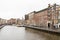 Amsterdam, Netherlands - November 28, 2019: View of the Rockin Canal in Amsterdam. Boat tours on the water
