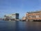 Amsterdam - port with Silodam building and grain silo
