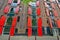 Amsterdam red window shutters on old building