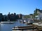 Amsterdam scenery with waterway and boats