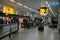 Amsterdam Schiphol Netherlands August 2018, airport with passengers during vacation season in the Netherlands on the