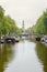 AMSTERDAM - SEPTEMBER 17, 2015: View at the famous clock tower o