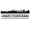 Amsterdam Skyline City Icon Vector Art Design