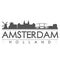 Amsterdam Skyline Silhouette Design City Vector Art